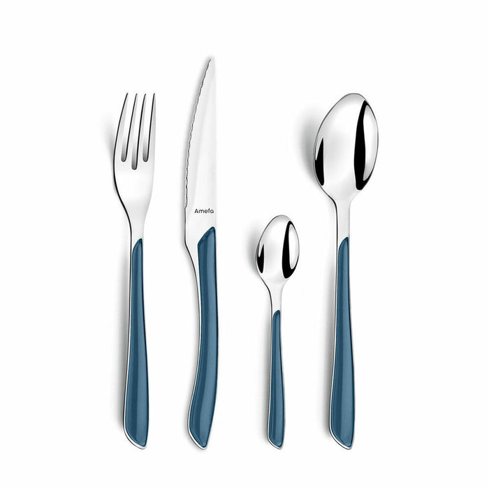 Cutlery Amefa Eclat Navy Blue Metal (24pcs)