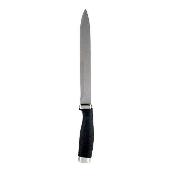 Kitchen knife Stainless steel Silver colored Black Plastic