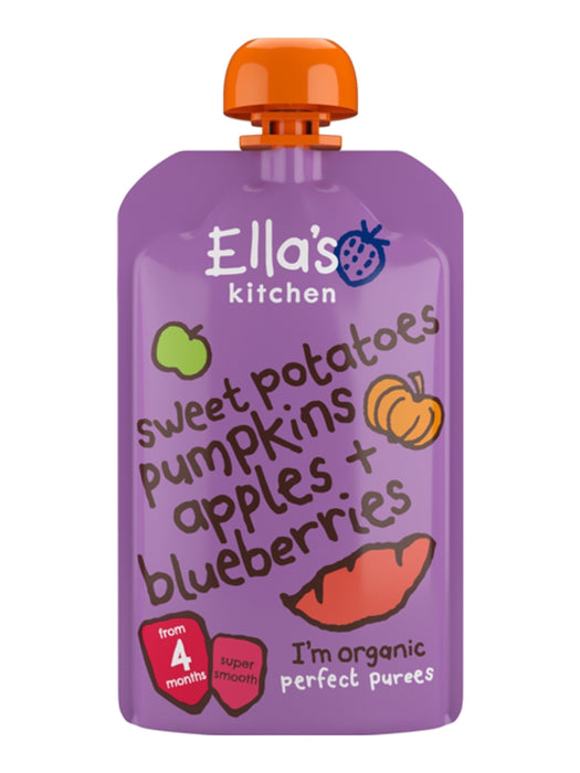 Ellas Baby Food Blueberry &amp; Apple (organic) 120g