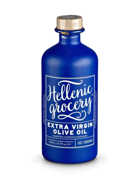 Hellenic Grocery Extra Virgin Olive Oil BLUE Bottle 500ml