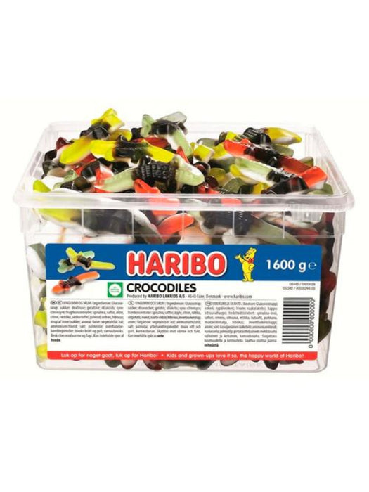 Haribo krokodiler i låda 1,6 kg