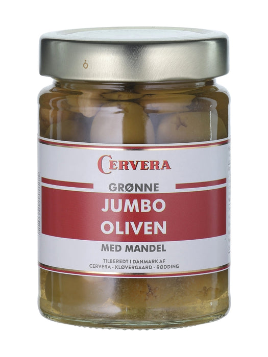 Green Jumbo Olives w/ Almonds 300g