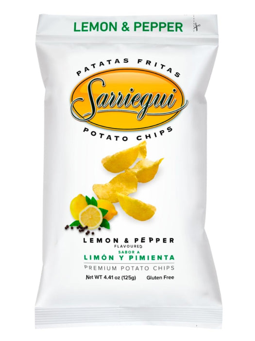 Sarriegui Chips m/ Citron & Peber 125g (BF 22/05/2024)