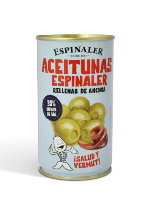 ESPINALER Green Olives w/ Anchovies (less salt) 350g
