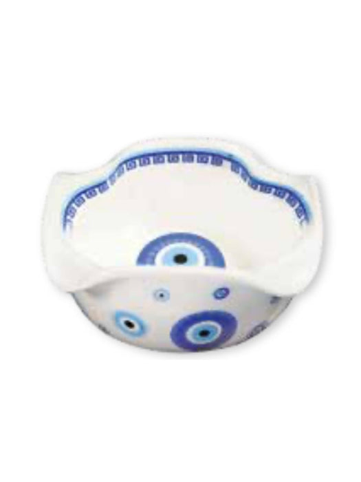 Moutsos Round Bowl (porcelain) Eye design 12x5 cm