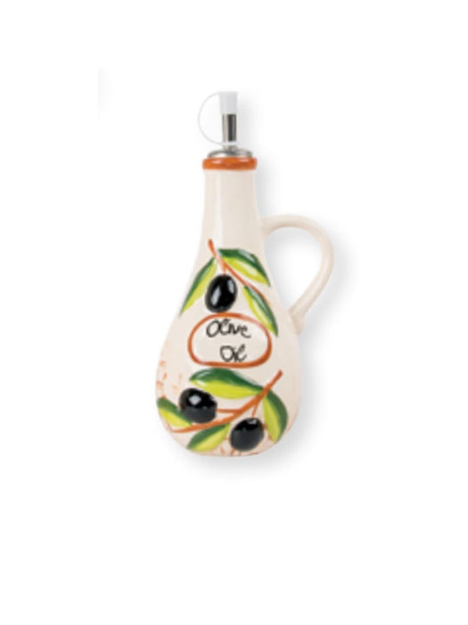 Moutsos Oil Bottle Olive Design Ceramics